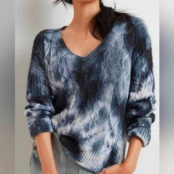 Pilcro Tie Dyed Joni Cotton Sweater S - Picture 1 of 14